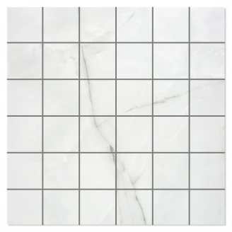 Marmor Mosaik Klinker Xlife Vit Satin 30x30 (5x5) cm